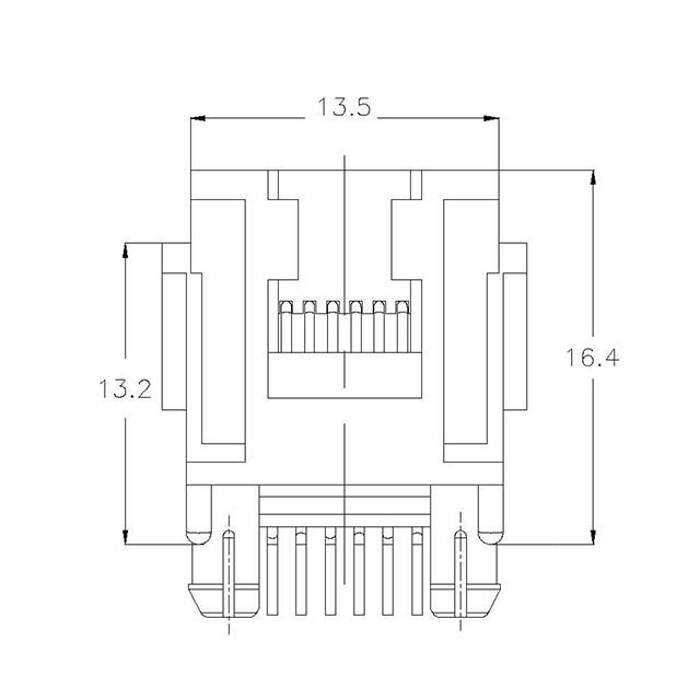 216548-1 TE Connectivity AMP Connectors  Connecteurs modulaires
